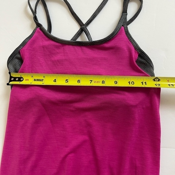 Athleta Girl Cloud Hatch 2 in 1 Tank Pink Gray Size Large - Picture 4 of 8